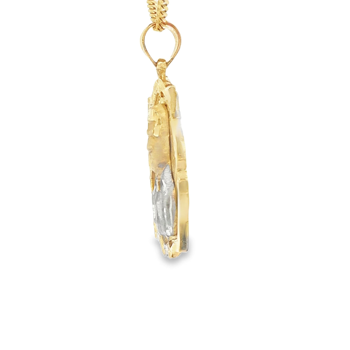 PENDANT 14KP 10.7G MALVERDE DC SATIN FINISH VALVER