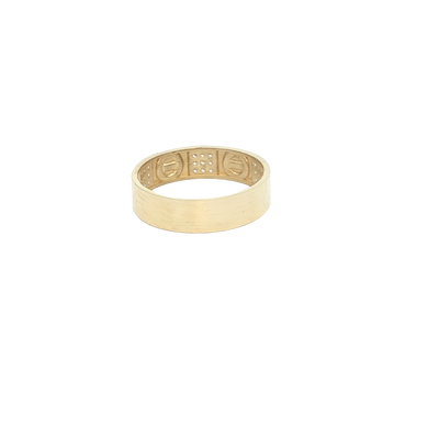 14 KARAT RING SIZE 7.5 WEIGHT: 2.2G : 4.7MM CZ SCR
