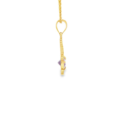 PENDANT 14KP BOY AMETHYST