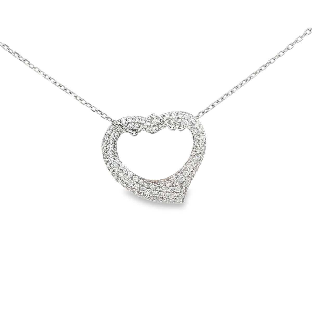 PENDANT 14K 2.2G HEART CZ