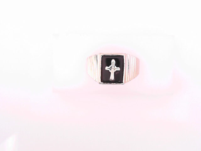 YELLOW 14 KARAT RING SIZE 10 WEIGHT: 6.0G
SIZE/ O