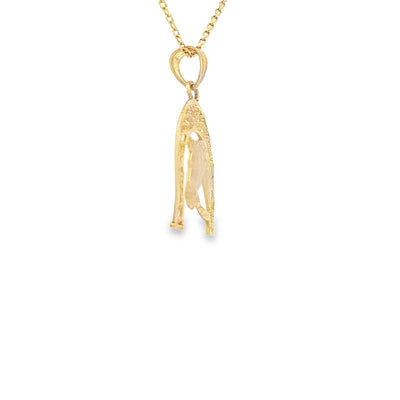 PENDANT 14K HORSE MEDALLION