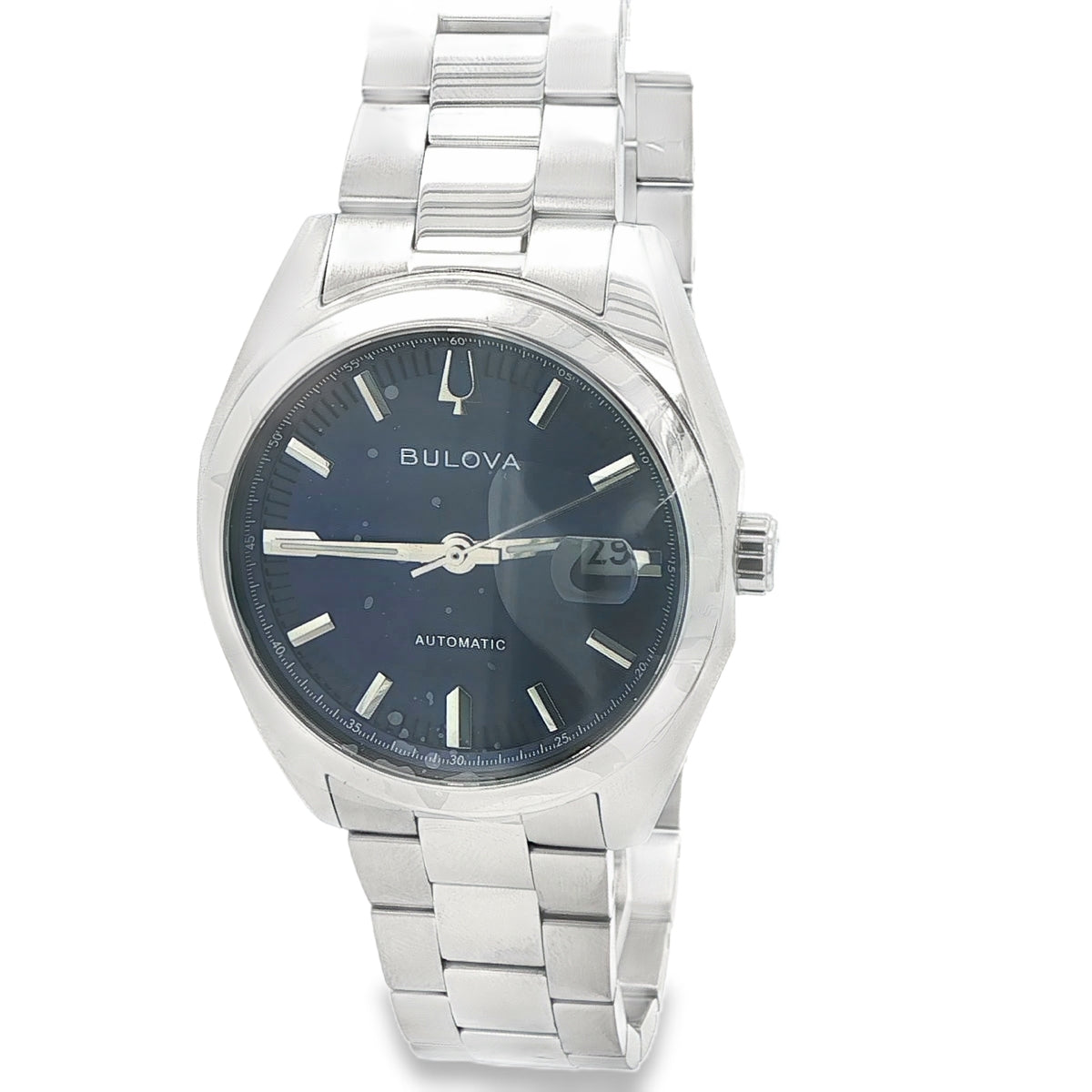SILVER BLUE FACE BULOVA