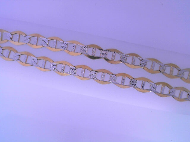 CHAIN 14KC 17.7G GUCCI 26'' 6MM DC PAVE MARINER