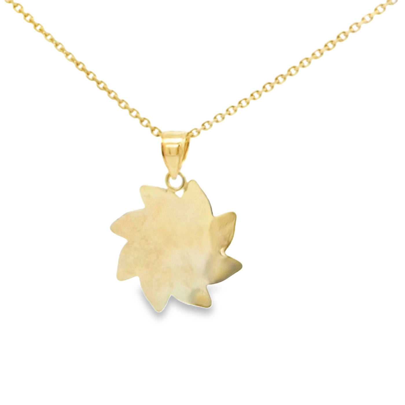 PENDANT 14K PENDANT SUN WITH FACE