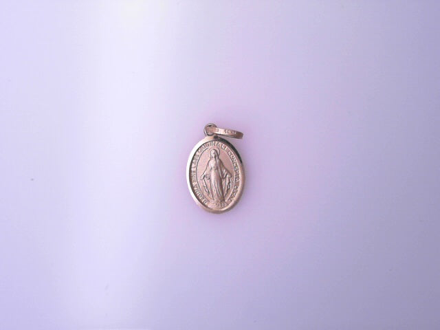 14K  PENDANT  MILAGROSA VIRGEN MARY OVAL 1.7G