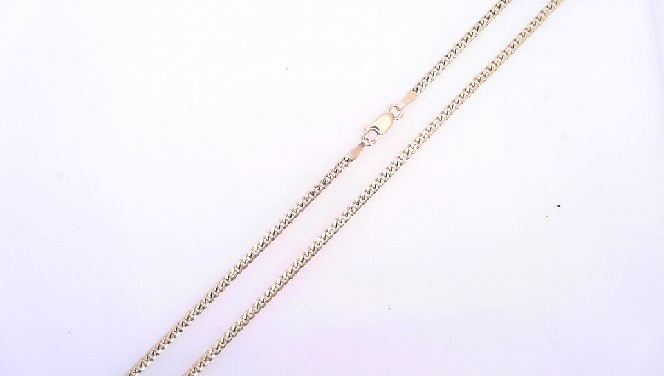 14 KARAT CUBAN ITALIAN CURB CHAIN LENGTH: 20 WEIGH