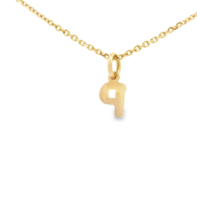 PENDANT 14K LETTER P LTR P TINY