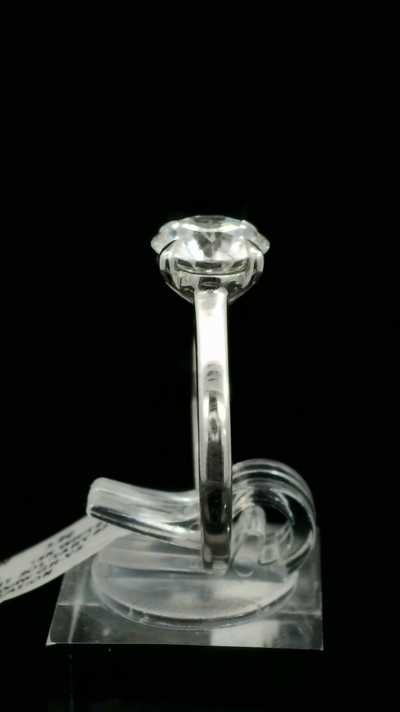 LABGROWN       14K WHITE ENGAGEMENT SOLITARY #7  D