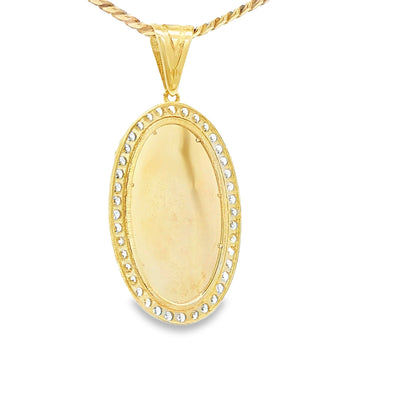 PENDANT 14KP Guadalupe 5.5g Cz Medal