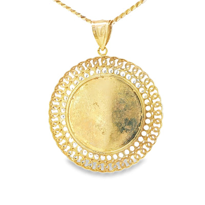 14KP Niño Divino 11.5g Cz Cuban Medal