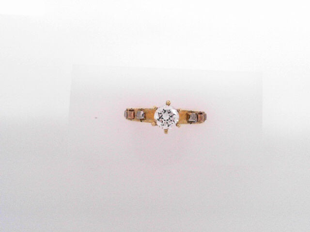 14 KARAT RING SIZE 7 WEIGHT: 3.1G
CZ SOLITAIRE RO