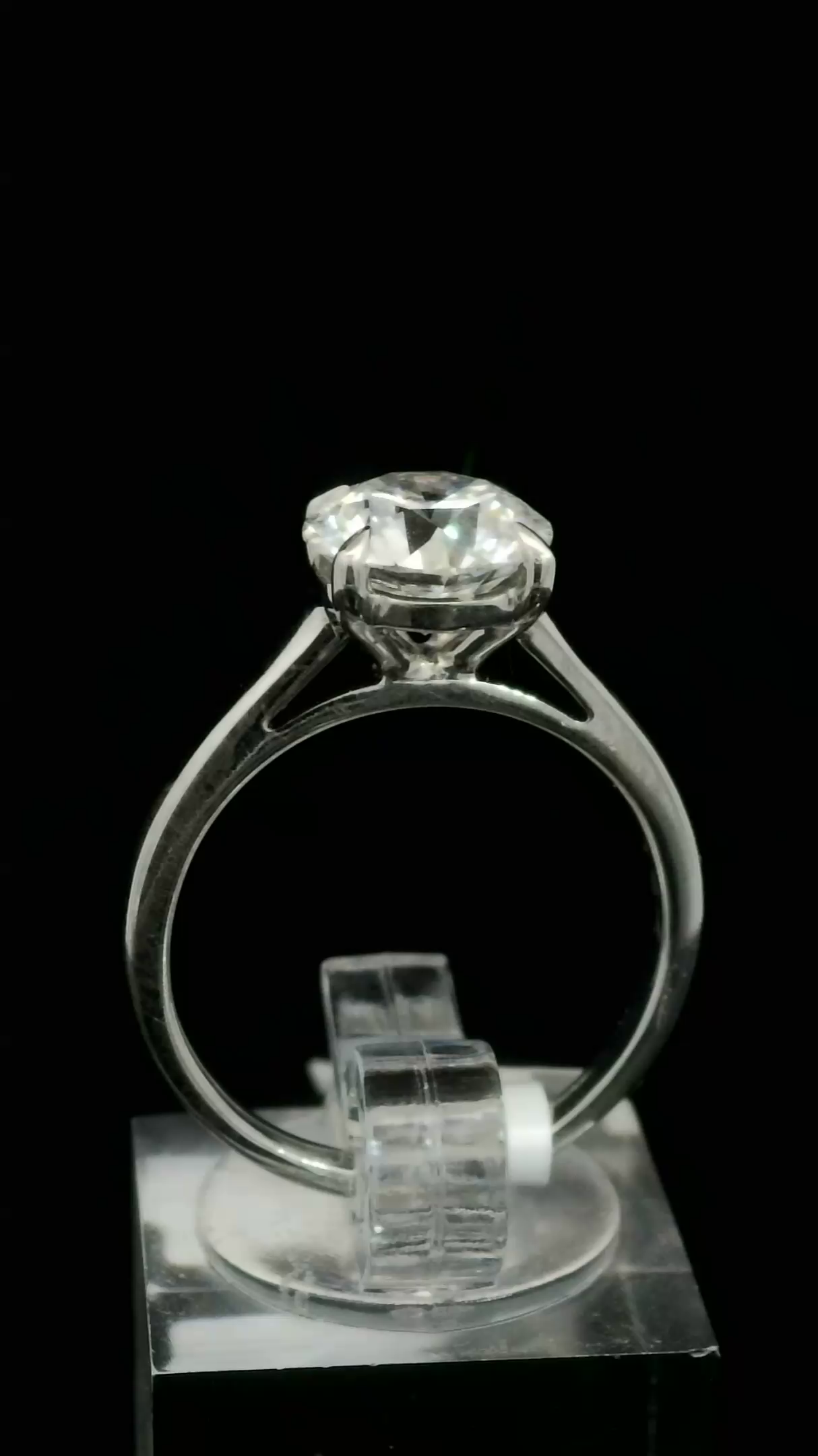 LABGROWN       14K WHITE ENGAGEMENT SOLITARY #7  D