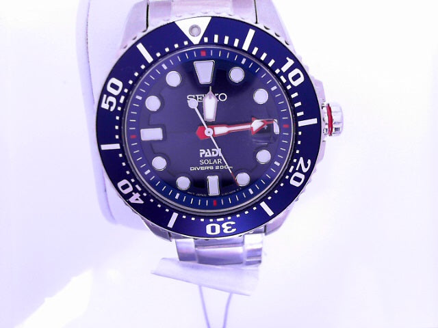 SEIKO SOLAR BLUE PADI SNE549 PROSPEX STEEL