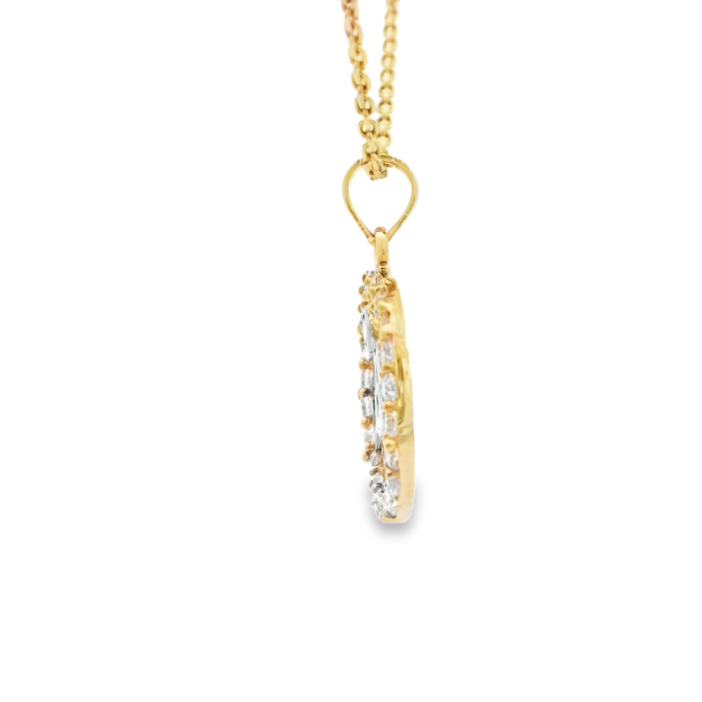 PENDANT 14KP MASON TWO TONE