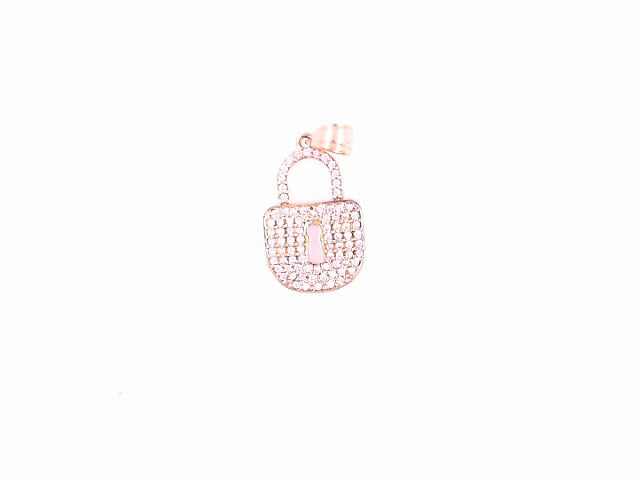 PENDANT 14K 1.6G LOCK CZ LOCK WITH KEY HOLE