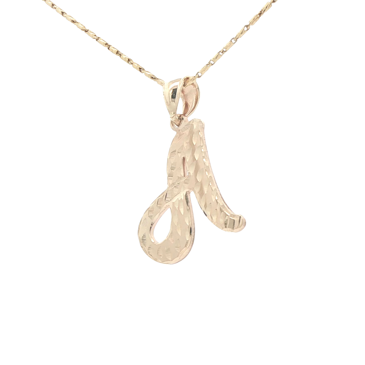 14 KARAT CHARM DC LETTER A
