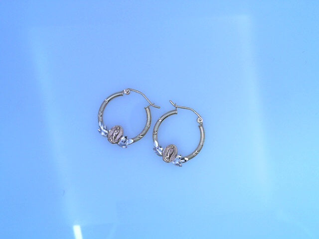 EARRING 14KE 1.9G GUADLUPE 3TONE