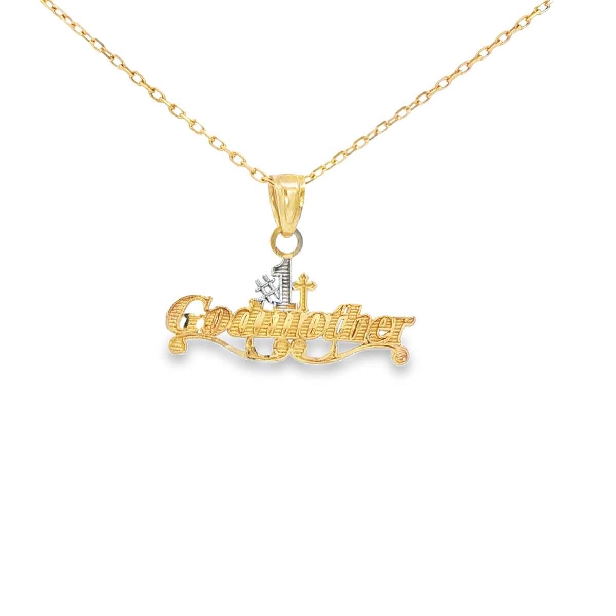 PENDANT 14K Godmother #1 2TONE