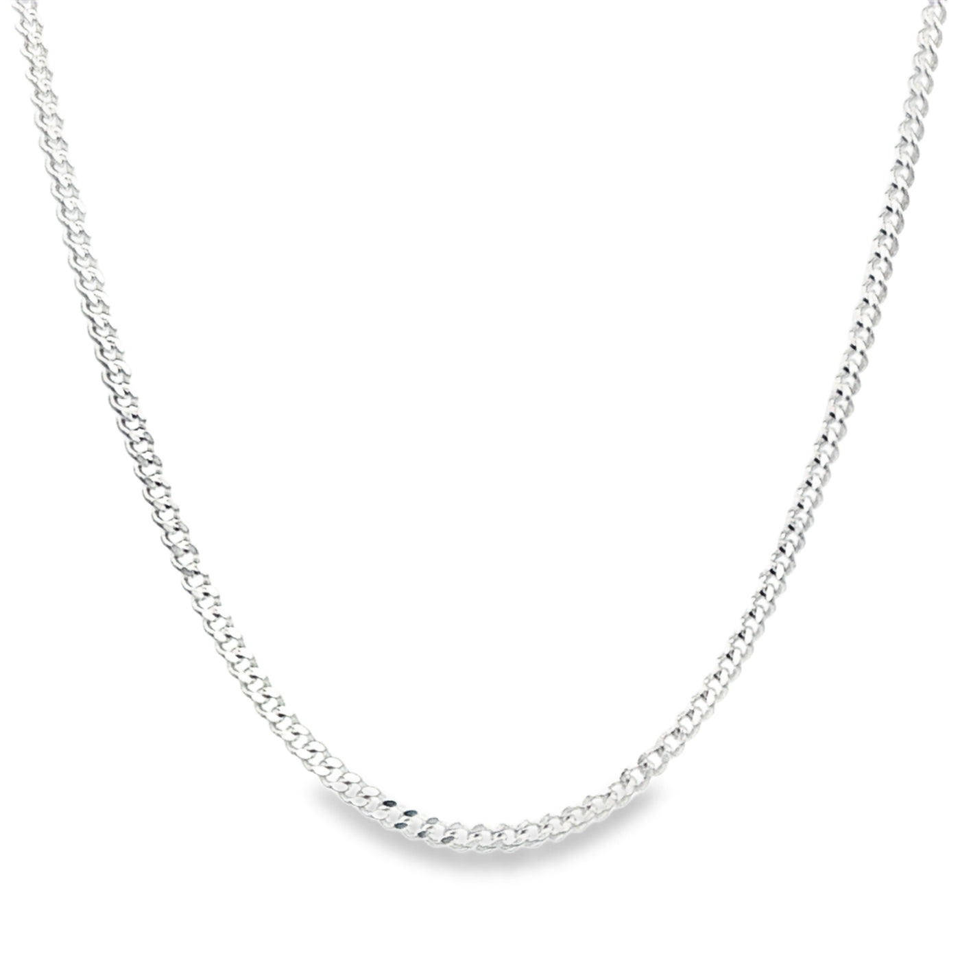 STERLING SILVER CUBAN MIAMI CHAIN LENGTH: 22 1.9MM