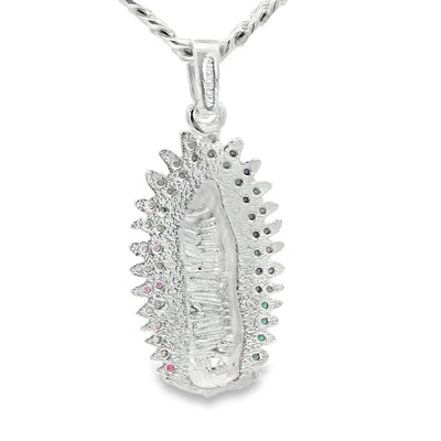 STERLING SILVER CHARM CZ GUADALUPE