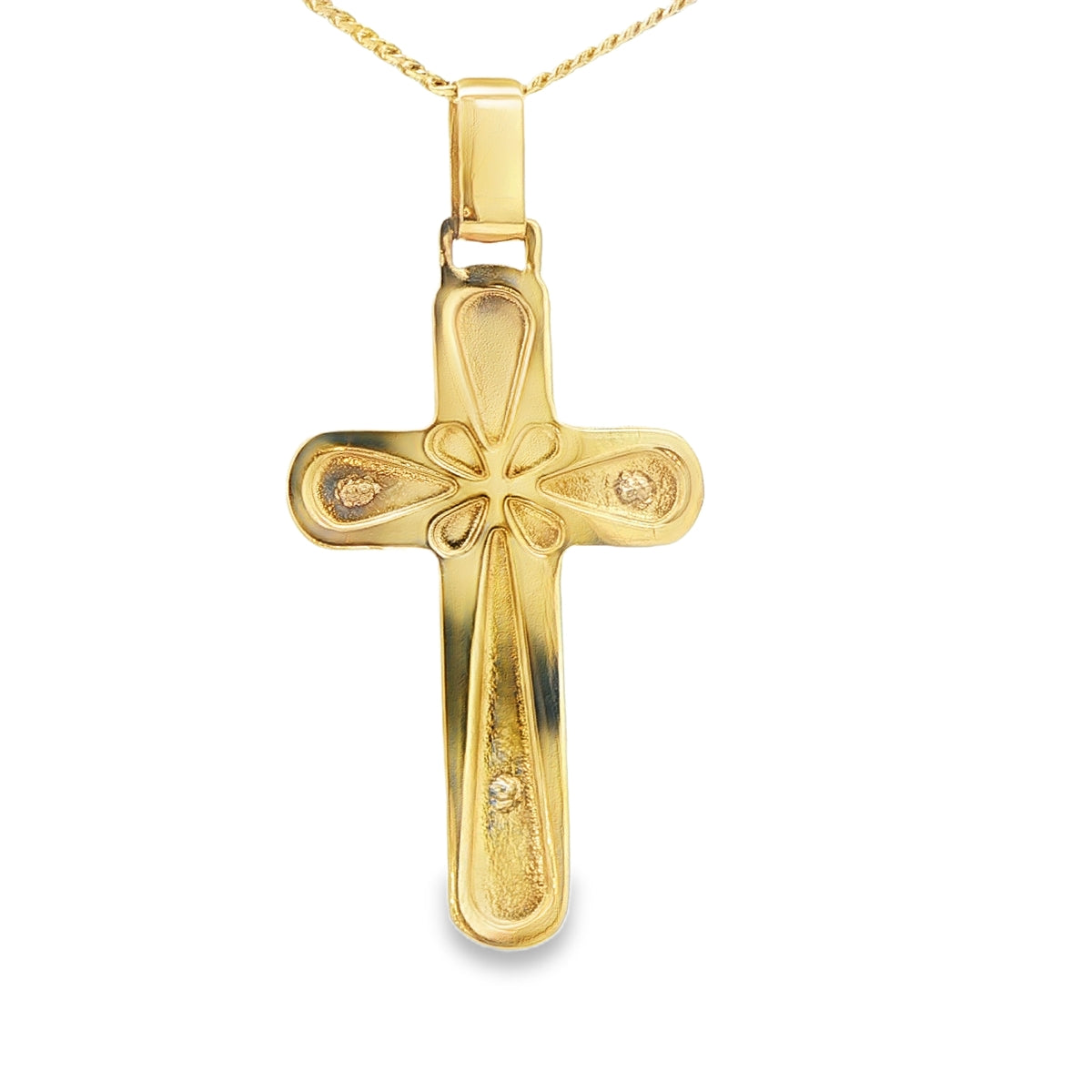 14KP 3.6G JESUS CROSS 2TONE JESUS CROSS