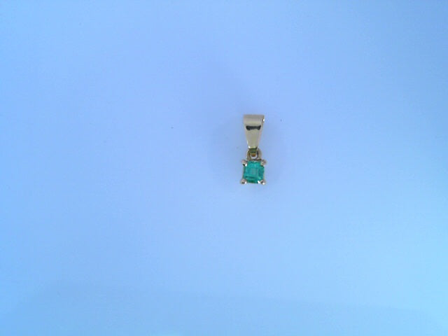18 Karat Pendant Natural Emerald