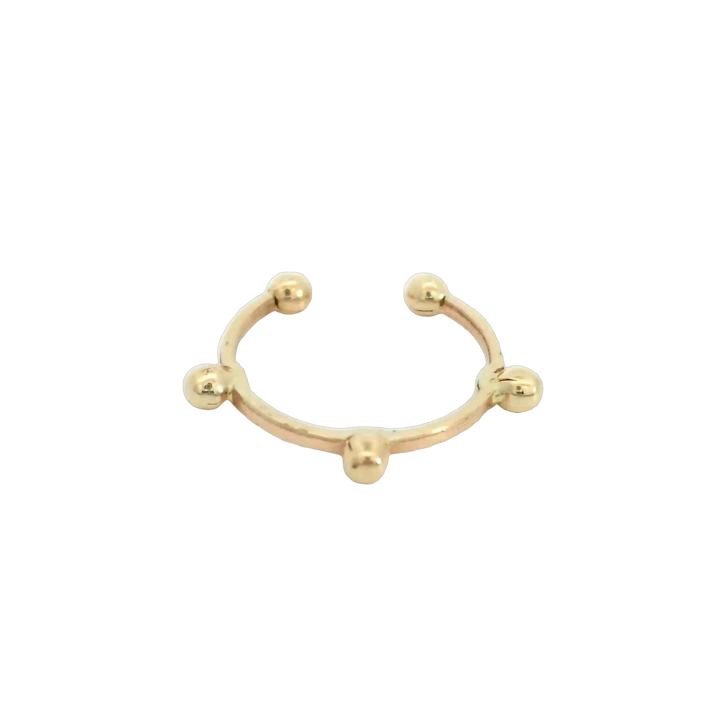 PIERCING 14KE 0.2G HOOP OPEN BEADED
