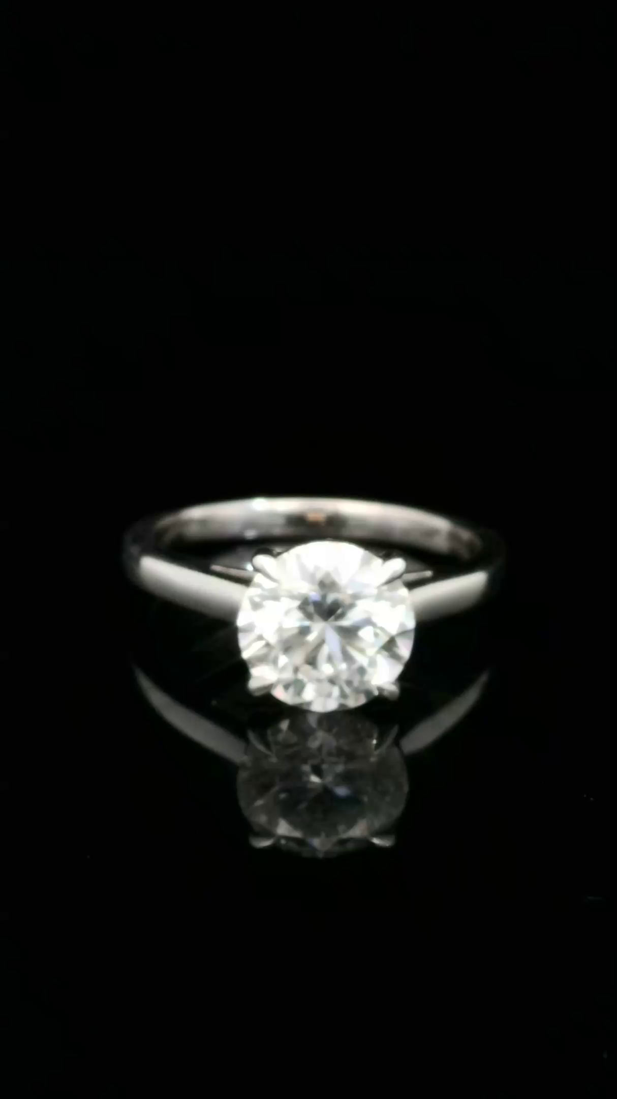 LABGROWN       14K WHITE ENGAGEMENT SOLITARY #7  D