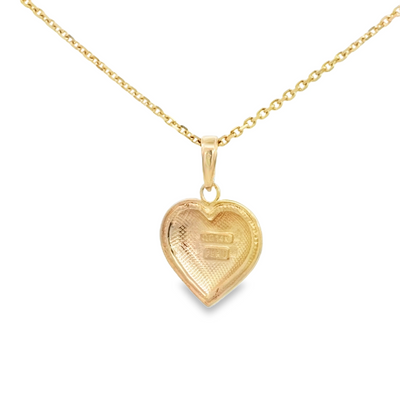 PENDANT 14K HEART HEART POLISHED