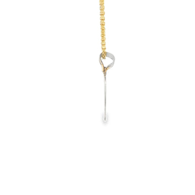 PENDANT 14K Heart Break TriGold DC
