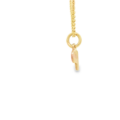 PENDANT 14K LETTER P LTR P TINY