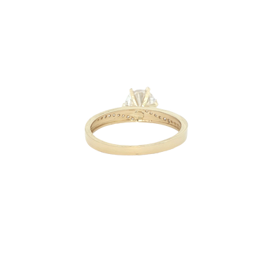 14 KARAT RING SIZE 6.75 WEIGHT: 2.4G : 2.8MM CZ SO