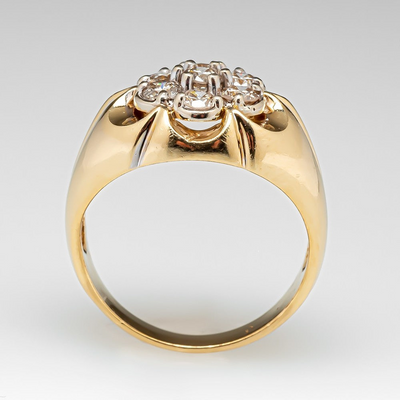 14K CLUSTER RING #10