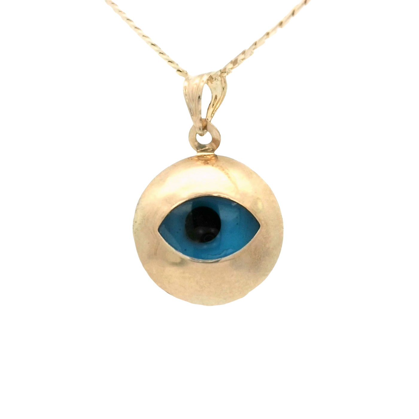 14 KARAT CHARM 
EVIL EYE BLUE