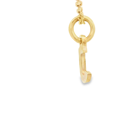 PENDANT 14K LETTER J TINY