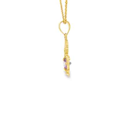 PENDANT 14KP BOY AMETHYST