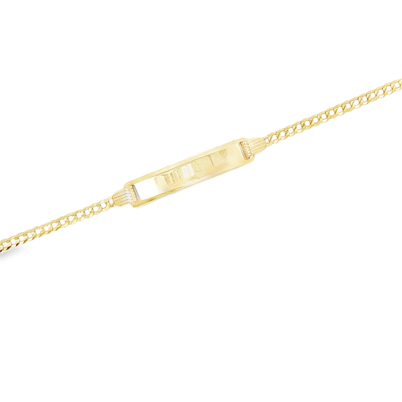 14 KARAT CUBAN ITALIAN CURB BRACELET LENGTH 6 WEIG