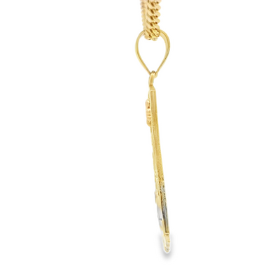14 KARAT DIAMOND CUT CHARM WEIGHT: 1.5G : JESUS CR