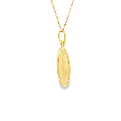 18 KARAT CHARM WEIGHT: 2.9G : MIRACULOUS MARY MILA