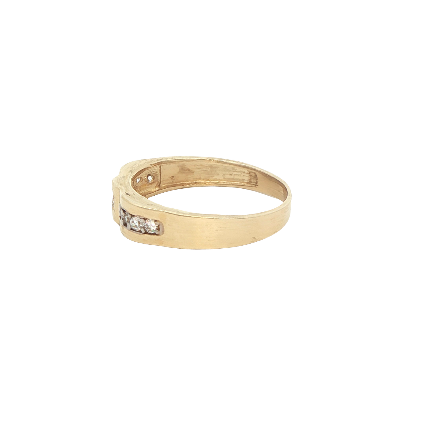 14 KARAT RING SIZE 7.5 WEIGHT: 2.6G : 4.5MM CZ STA
