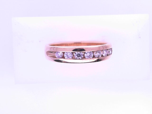 14 KARAT RING SIZE 10 WEIGHT: 5.4G  4.8MM NATURAL