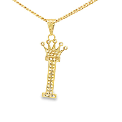 14KP I LTR CZ CROWN I LETTER