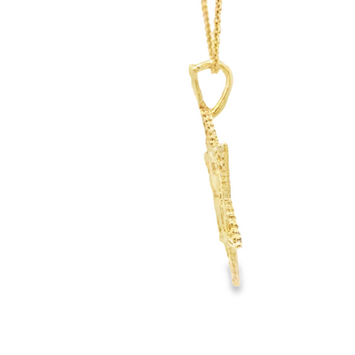 10 KARAT CHARM DC JEWISH STAR WITH OM CENTER