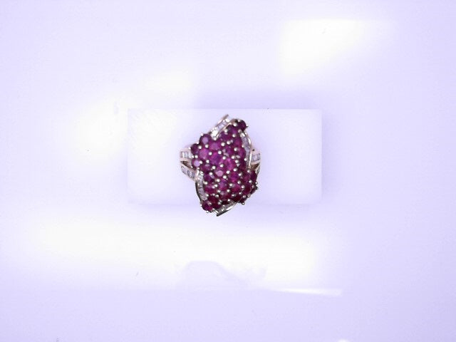 14KR 11.2G RUBY DIAMOND CLUSTER