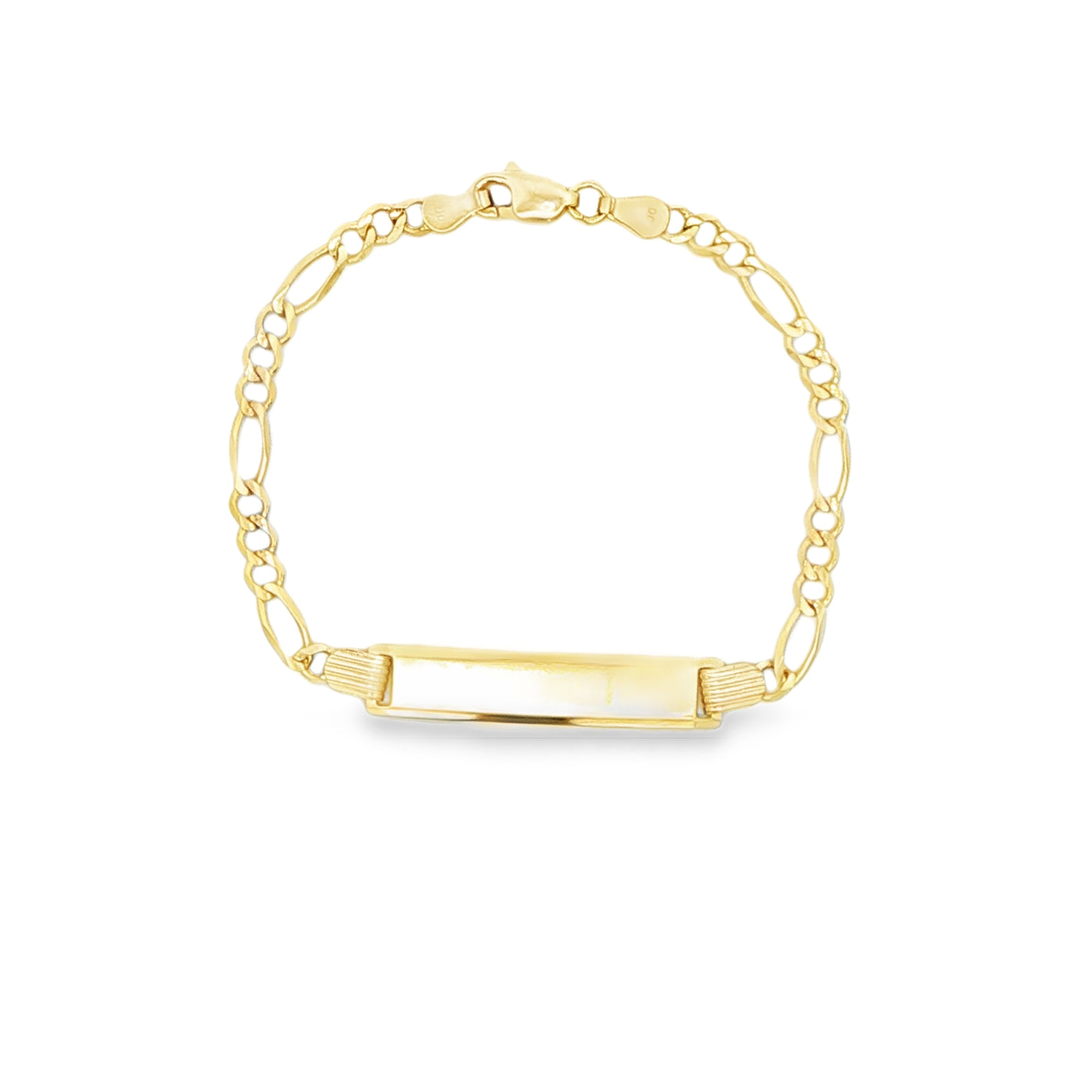 14 KARAT FIGARO BRACELET LENGTH 6 WEIGHT: 3.8G : 3