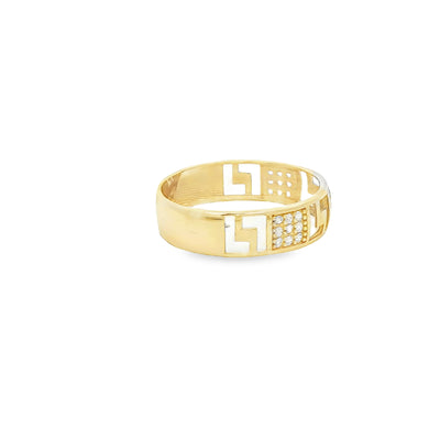 14 KARAT RING SIZE 10.5 WEIGHT: 2.4G : 5.5MM CZ GR