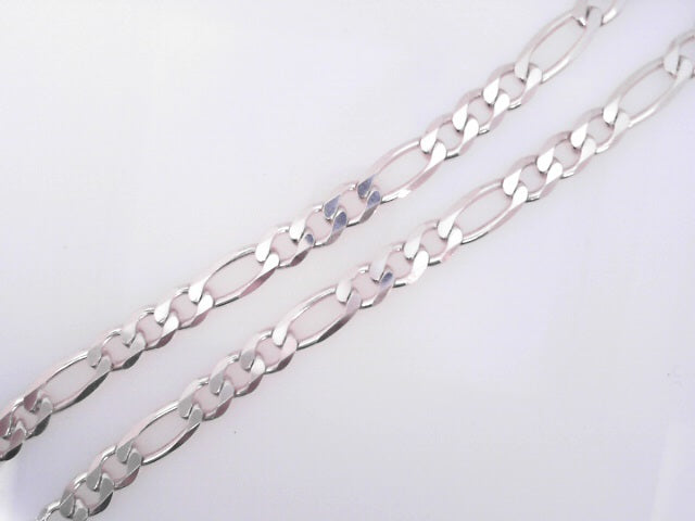 .925 Sterling Silver Figaro Chain Length 22 Weight