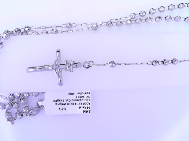 ROSARY 14 Karat Weight: 6.8G Diamond Cut  Length: