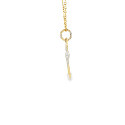 14 KARAT CHARM CROSS JESUS